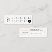 Carte de fidélité café, propre et simple, budget (Devant / Derrière)