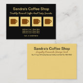 Carte De Fidélité Café-restaurant (Devant / Derrière)