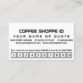 Carte De Fidélité café robot (Dos)