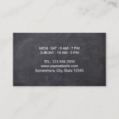 Carte De Fidélité Café Rustic Chalkboard Café Loyauté (Dos)