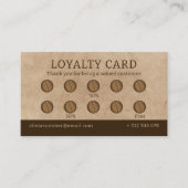 Carte de fidélité Café Shop (Devant)