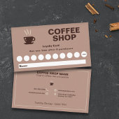 Carte de fidélité Café Shop