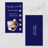 Carte de fidélité Café Shop 4 (Devant / Derrière)