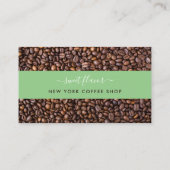 Carte de fidélité Café Shop - Bande de café (Dos)