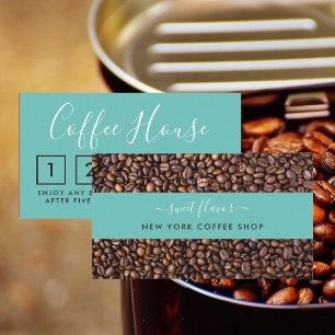 Carte de fidélité Café Shop - Bande de café