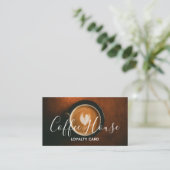Carte de fidélité Café Shop - Café Cup (Debout devant)
