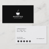 Carte De Fidélité Café Shop (carte perforée) (Devant / Derrière)