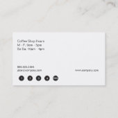 Carte De Fidélité Café Shop (carte perforée) (Dos)