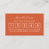 Carte de fidélité Café Shop - Mug café (Dos)