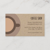 Carte De Fidélité Café simple et unique Kraft Loyalty Card (Devant)