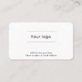 Carte de Fidélité Café Typographie Élégante (Dos)