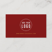 Carte De Fidélité Calligraphie moderne et tendance Ruby Red Bokeh Lu (Dos)