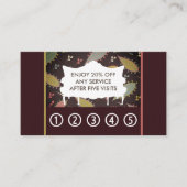 Carte De Fidélité Canapé chic Boho violet, commerce d'antiquités (Devant)