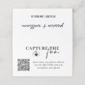 Carte De Fidélité Capture personnalisée Le Mariage amusant Qr Code (Extérieur déplié)