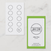 Carte de fidélité Carte de visite Smoothie & Juice (Devant / Derrière)