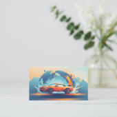 Carte De Fidélité CARWASH customer loyalty punch card (Debout devant)