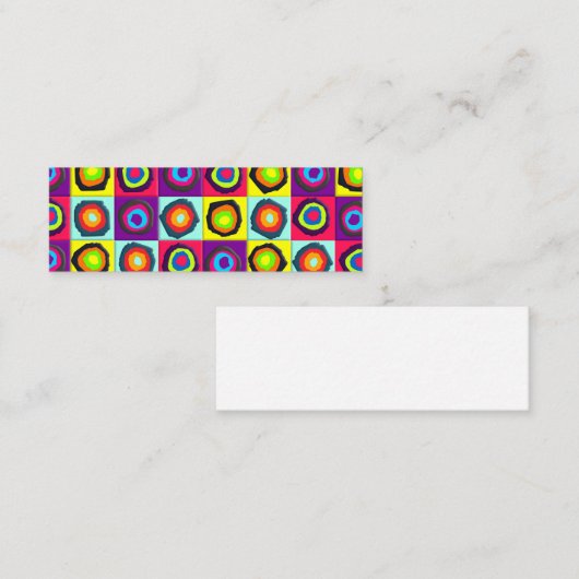 Carte De Fidélité cercles motif (Devant / Derrière)