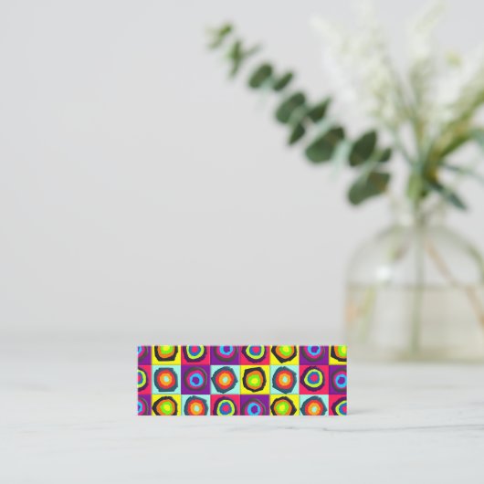 Carte De Fidélité cercles motif (Debout devant)