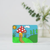 Carte De Fidélité champignon rouge mignon (Debout devant)