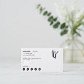 Carte De Fidélité Cheveux et peigne (punch card 5) (Debout devant)