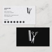 Carte De Fidélité Cheveux et peigne (punch card 7) (Devant / Derrière)