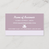 Carte De Fidélité Chic Lavender Floral Café Stand Loyalty Punch (Dos)