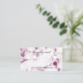 Carte de fidélité Chic Pink Marble Nail Salon Pers (Debout devant)