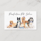 Carte De Fidélité Chiens adorables Animaux de compagnie Sitter Chien (Devant)