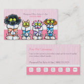 Carte De Fidélité Chiens Spas pour animaux de compagnie Robes de cha (Devant / Derrière)