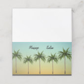 Carte De Fidélité Cinq palmiers, vie de plage personnalisable (Extérieur déplié)