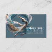 Carte De Fidélité Classe d'instructeur de Yoga Air vol aérien Chic (Devant)