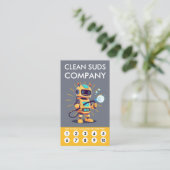 Carte de fidélité Clean Suds Wash (Debout devant)