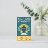Carte de fidélité Clean Suds Wash (Debout devant)