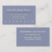 carte de fidélité client. (Devant / Derrière)