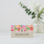 Carte de fidélité client aquarelle florale moderne (Debout devant)