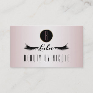 Carte de fidélité client Blush Pink Shimmer Eyelas