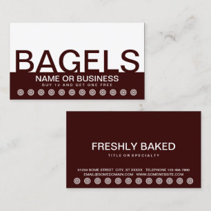 carte de fidélité client bold BAGELS