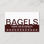 carte de fidélité client bold BAGELS (Devant)