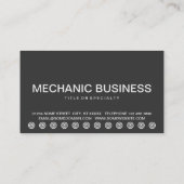 carte de fidélité client bold OIL CHANGES (Dos)