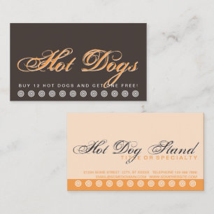 carte de fidélité client CHIENS HOT CHIENS scrip