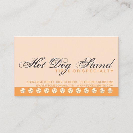 carte de fidélité client CHIENS HOT CHIENS script (Dos)