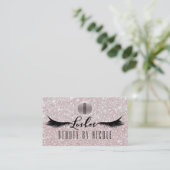 Carte de fidélité client Cils à paillettes LASHES (Debout devant)