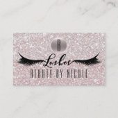 Carte de fidélité client Cils à paillettes LASHES (Devant)