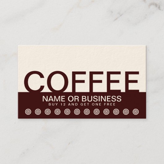 carte de fidélité client COFFEE bold (Devant)