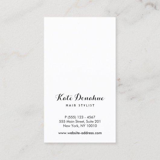 Carte de fidélité client Comb 10 Punch (Dos)