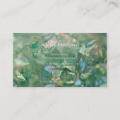 Carte de fidélité client Crystal Vert moderne (Dos)