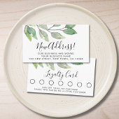 Carte De Fidélité Client d'aquarelle