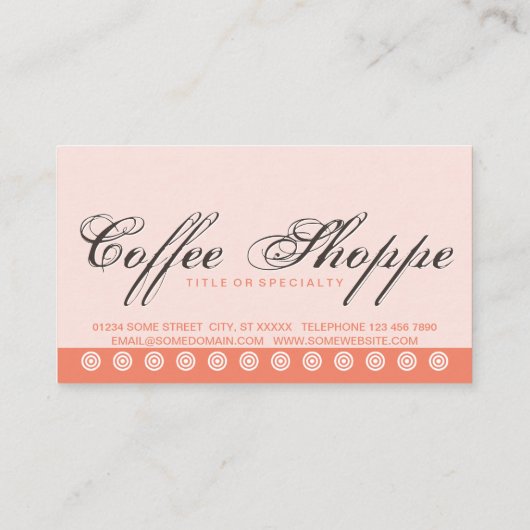 carte de fidélité client de script COFFEE (Dos)