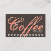 carte de fidélité client de script COFFEE (Devant)
