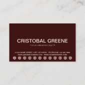 carte de fidélité client DOG WALKER bold (Dos)